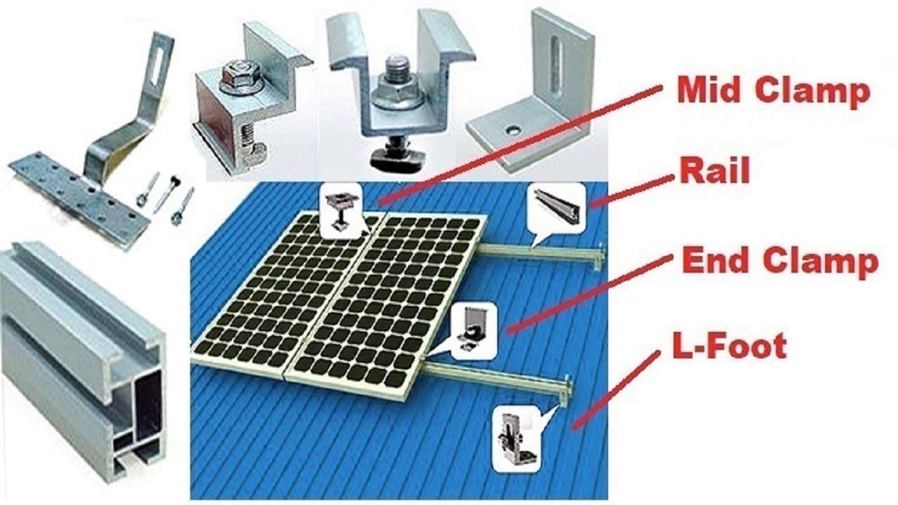 Solar Panel Mid Clamp And End Clamp